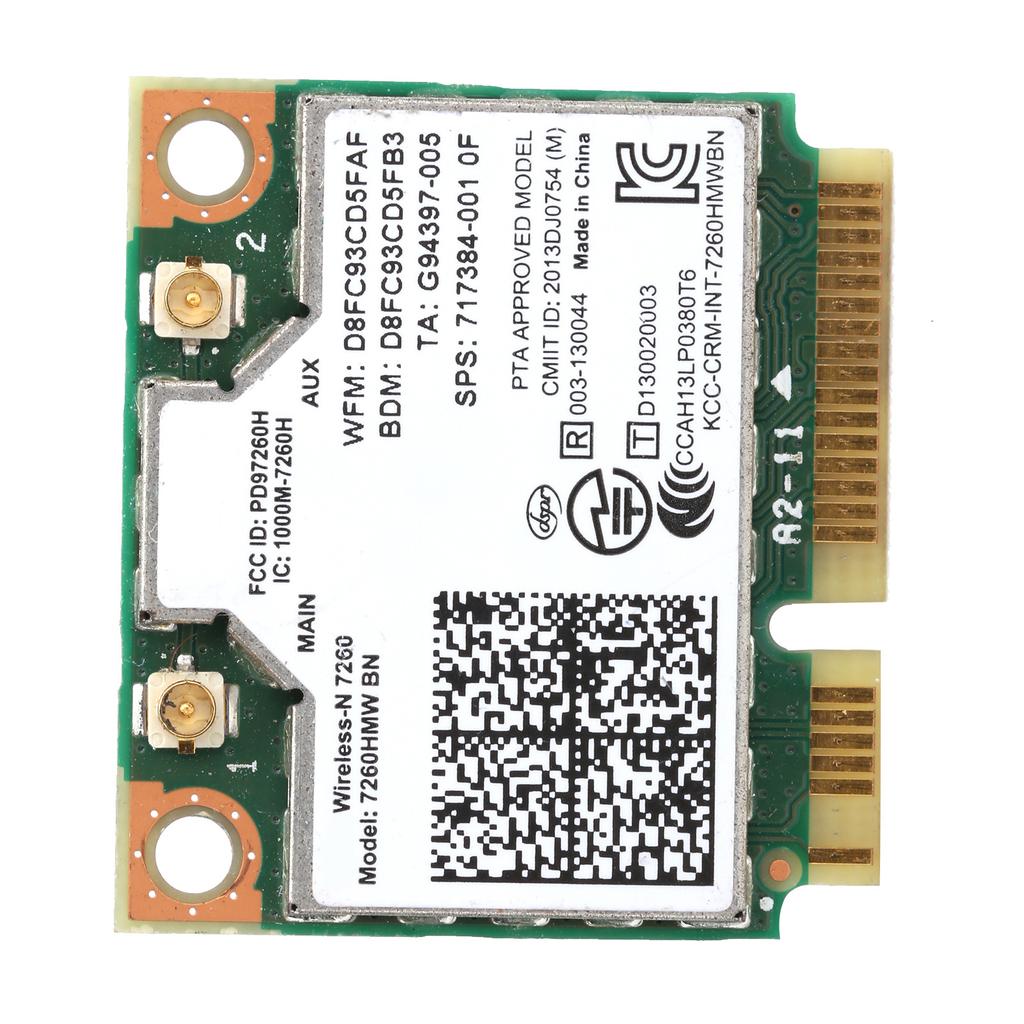 Мини PCIE Беспроводная Wi-Fi карта BT 4.0 Сетевой модуль интерфейса Express 7260HMW bn