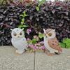 Artificial decorative ornaments for outdoor corridors, patios, yards, and gardens, creative and cute mother-and-child owl decorations