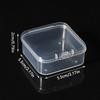 Мини Пластиковая Коробка Прямоугольная Прозрачная Упаковочная Коробка Пылезащитная Прочная Отсек для Хранения ID-карт Коробка