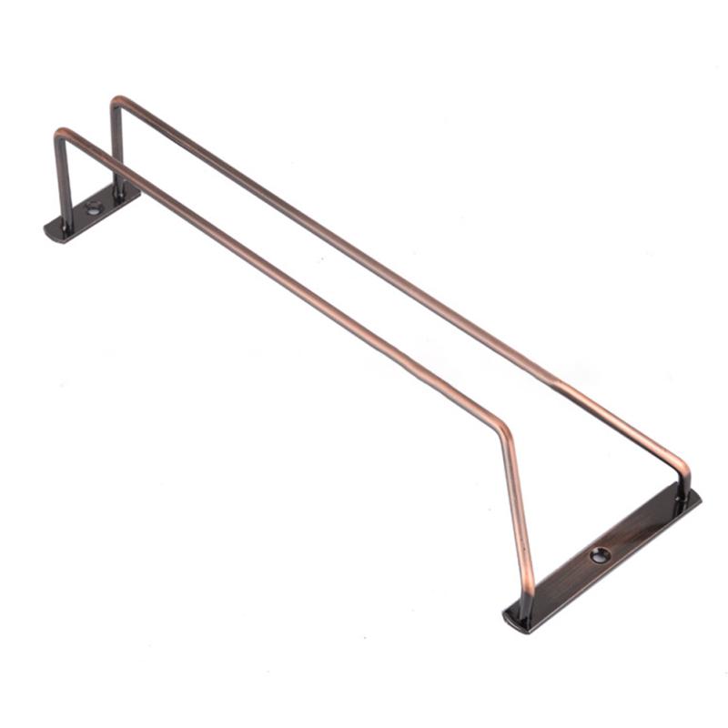 Железное покрытие, бронзовое настенное крепление, бокалы, подвесная полка для бокалов для вина, держатель