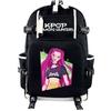 Kpop Demon Hunters Print Unisex Large Backpack Student School Waterproof Bag