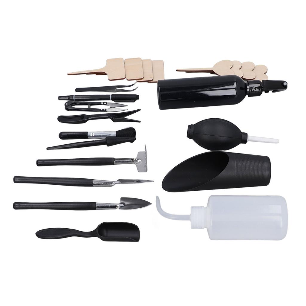 23 шт., миниатюрные садовые инструменты для пересадки растений, набор инструментов для бонсай, небольшое комнатное растение