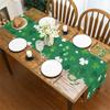 Улица. Зеленый печатный баннер Paul's Table Banner Home Living Room Cabinet Decoration Tablecloth Mat Tea Flag Cross Border Festival Tablecloth