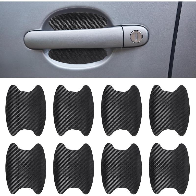 Автомобильные наклейки против царапин, дверная ручка автомобиля, защитная пленка из углеродного волокна, защитная пленка для автомобильной ручки, Стайлинг, внешние аксессуары