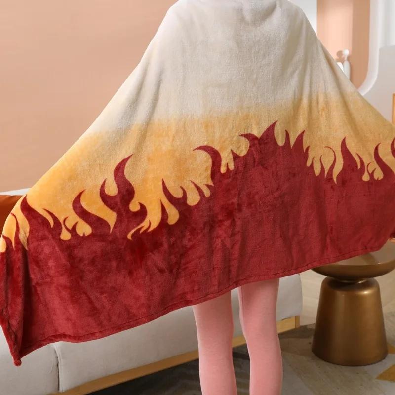 Клинок, рассекающий демонов Плед Аниме Kimetsu No Yaiba Косплей Реквизит Танджиро На заказ Женская пижама Взрослый халат Шаль Ночная рубашка Домашняя одежда