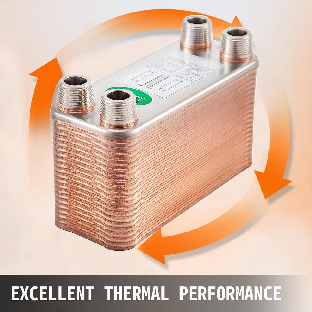 Heat Exchanger Brazed Plate Heat Exchanger 40 Plate Heat Exchanger For Heating