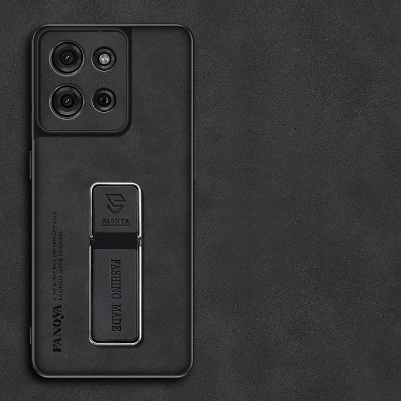 Чехол из овчины для Moto G75 5G G85 G55 G35 G45 G15 G05 G34 E15 матовый держатель подставки защитная силиконовая рамка задняя крышка