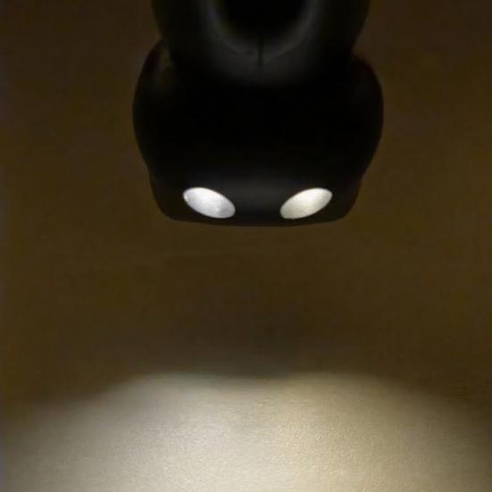 Yousheng Черный Кот Ночник Брелок Милый Нажимаемый Шарик Светящийся Кот Подвеска Мини Кошка Мяу Сенсорная Игрушка-Антистресс со Звуком и Светодиодной Подсветкой для Взрослых Кошек