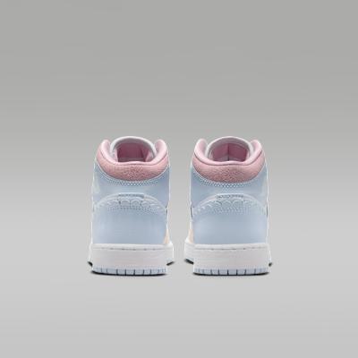 Kids' Sneakers Nike Jordan 1 Mid SE Love Is In The Air (GS) Half Blue/Pale Ivory/White/Half Blue