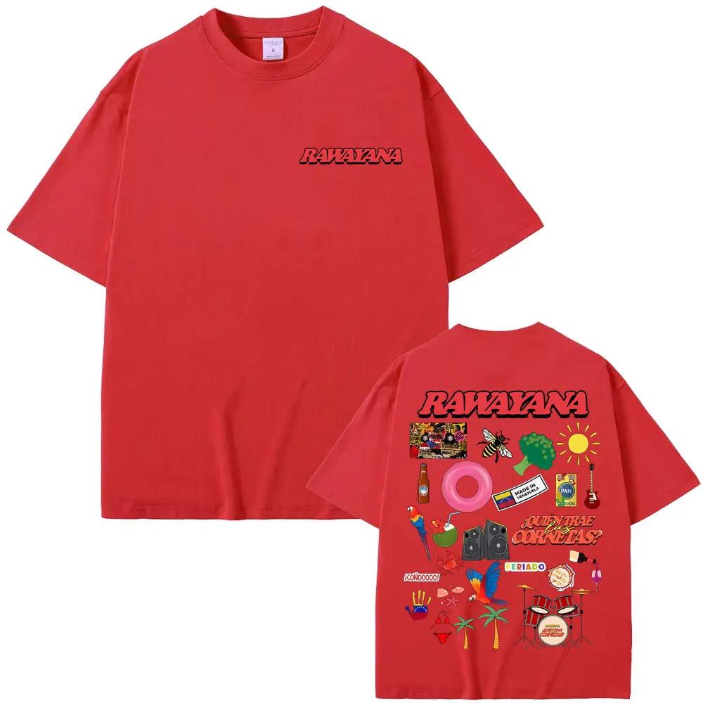 Rawayana ¿Donde Es El After Album Tour T Shirts Unisexs Clothes Fashion Harajuku Tshirt Unisex Summer Tops Loose T Shirt Streetwear