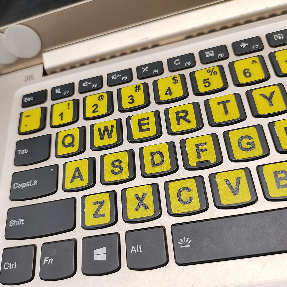 English Letters Keyboard Stickers For Notebook Computer Laptop Accessories Keyboard Covers Colourful Waterproof And Austproof