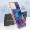 YB IMD Series-16 Style-E For Motorola Moto G84 5G Phone Case 2.0mm TPU Marble Pattern Cover