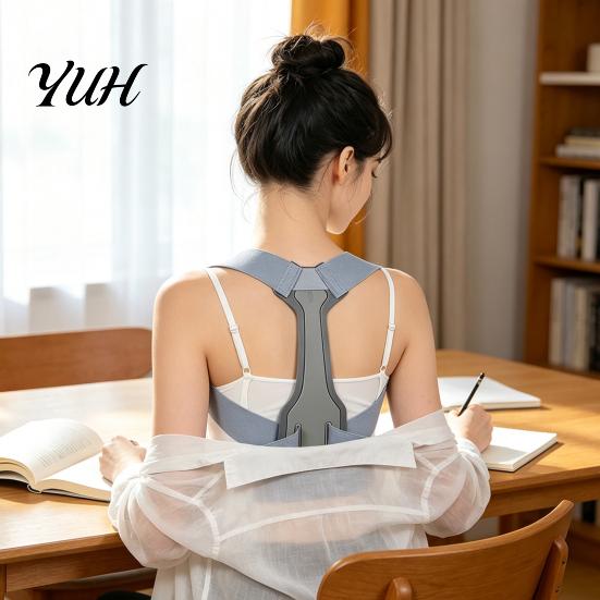 Breathable Posture Corrector for Office Work Shoulder Back Corrector, Invisible Hunchback Correction Belt, High Strength Keel Support Alignment