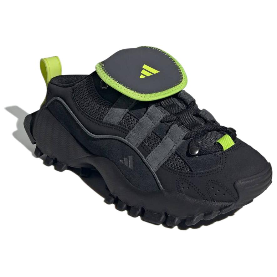 adidas SEEULATER MULE Износостойкие, нескользящие шлепанцы с закрытым носком, унисекс, черные кроссовки JR2456