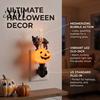 Decorative Night Lamp Black Cat Pumpkin Light for Halloween, LED Light-up Glowing Ambient Plug-in Lamp, Holiday Party Decor Warm Glow