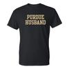 Purdue Basic Block Husband T-Shirt - Black