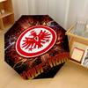 Автоматический 3-складной зонт Eintracht Frankfurt, 8 ребер, ветрозащитный, складной, защита от солнца и дождя, для путешествий на открытом воздухе, для ежедневного использования