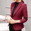 Spring and Autumn New Professional Versatile Suit Long Sleeve Korean Edition Temperament Slim and Skinny Small Blazer Women's Short