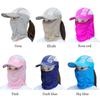 Neck Face Detachable Wide Brim UV Protection Sunshade Sun Hat Beach Cap Shade Hat Baseball Cap