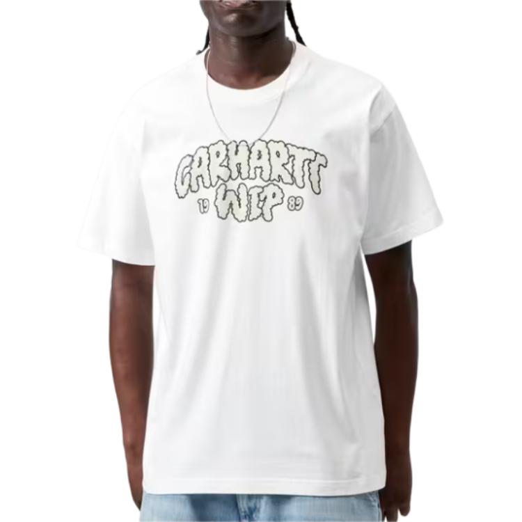 Carhartt WIP Свободная футболка с графическим логотипом и принтом из букв, мужские топы I036200-02-XX