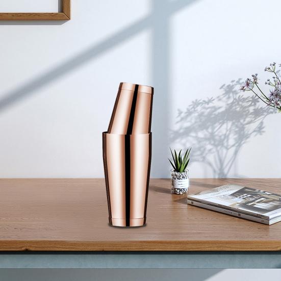 Прочный шейкер для коктейлей на 600 мл/800 мл с гладкой поверхностью из нержавеющей стали для барменов