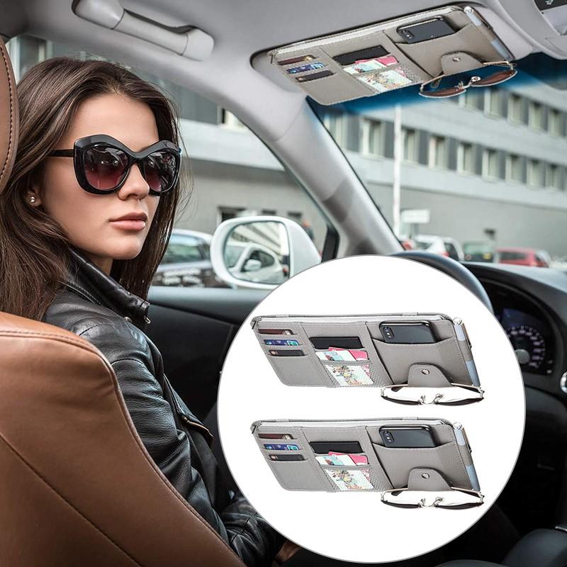 Автомобильный солнцезащитный козырек, коробка для хранения, ручка, держатель для карт, DVD-органайзер с солнцезащитными очками, зажим для хранения, уборка, автомобильные аксессуары
