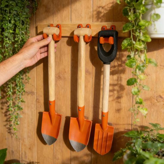 1/2 шт. Держатель садовых инструментов со винтами Настенный Кронштейн Мастерская Сарай Гараж Вешалка для Инструментов Прочный Крючок-стойка для Хранения Швабры, Метлы, Грабель, Лопаты