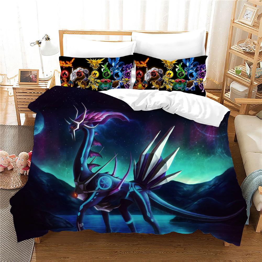 Charizard Dragon Bedding Sets Exquisite Bed Supplies Set Duvet Cover Bed Comforter Set Bedding Set Birthday Gift