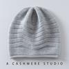 Autumn and winter new fashion dome cashmere knitted hat men's and women's striped casual knitted warm ear protection hat