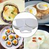 1pc Microwave Egg Maker with 2 Cavity Food Grades Plastic Microwave Cooking Eggs Steamer Kitchen Gadgets Fried Egg Tool