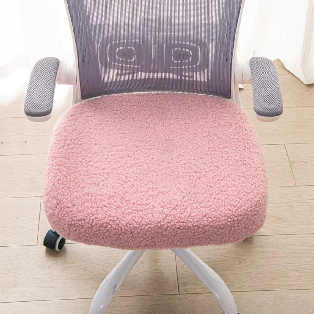 Stretch Computer Chair Seat Cozy Plush Elastic Chair Cover Office Chair Covers  Hotel