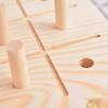 Pegboard for Finger Dexterity Wooden 9Hole Pegboard With Pegs Reactionary Speed Trainer Fine Motor Skills