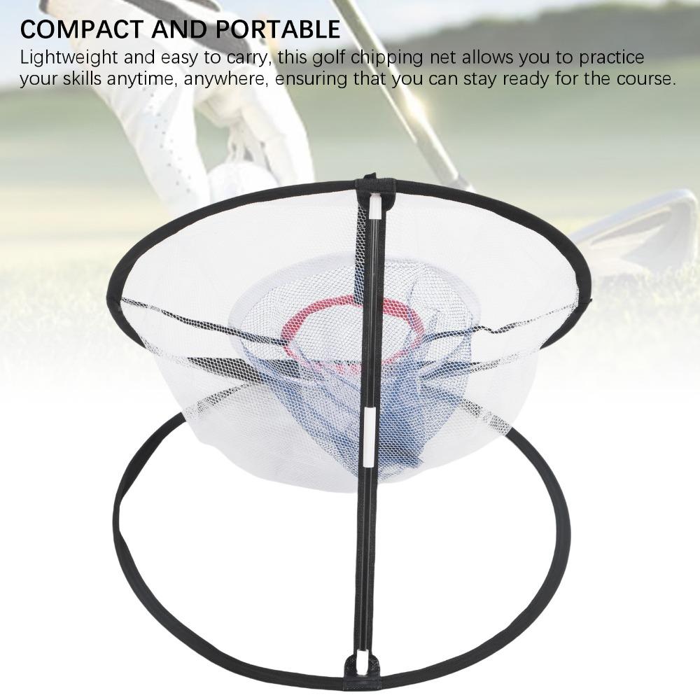 2pcs Foldable Golf Chipping Net Nylon Golf Net Compact Golf Practice Net Swing Accuracy