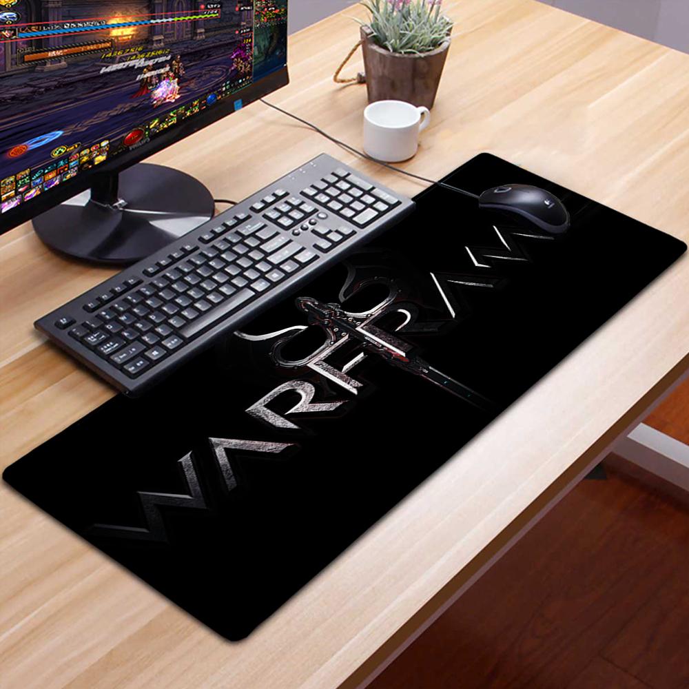 Игровой коврик для мыши Warframe Герой Alfombrilla Игровые аксессуары Нескользящий коврик для мыши XXL Mausepad 90x30 Tappetino Mouse Tapis De Souris