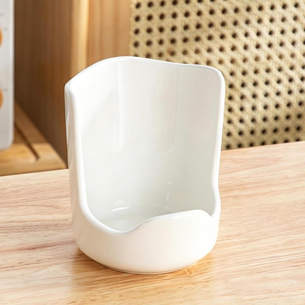 Ceramic Pot Lid Holder, Stable Space-Saving Stand For Kitchen Countertop | Kitchen Pot Lid Storage Rack for Dining Table Rental Room Spatula