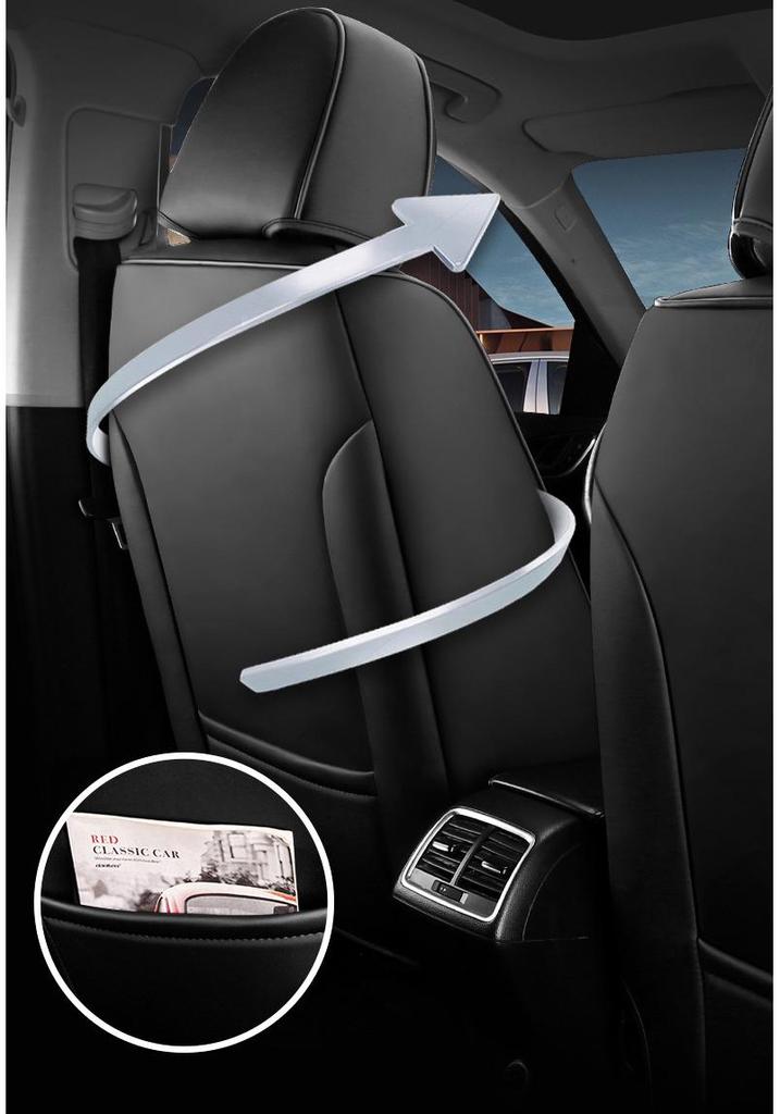 PG45 Full Coverage Leather Car Seat Cushion – Universal Fit for SUV, Sedan, Pickup (Four Seasons)