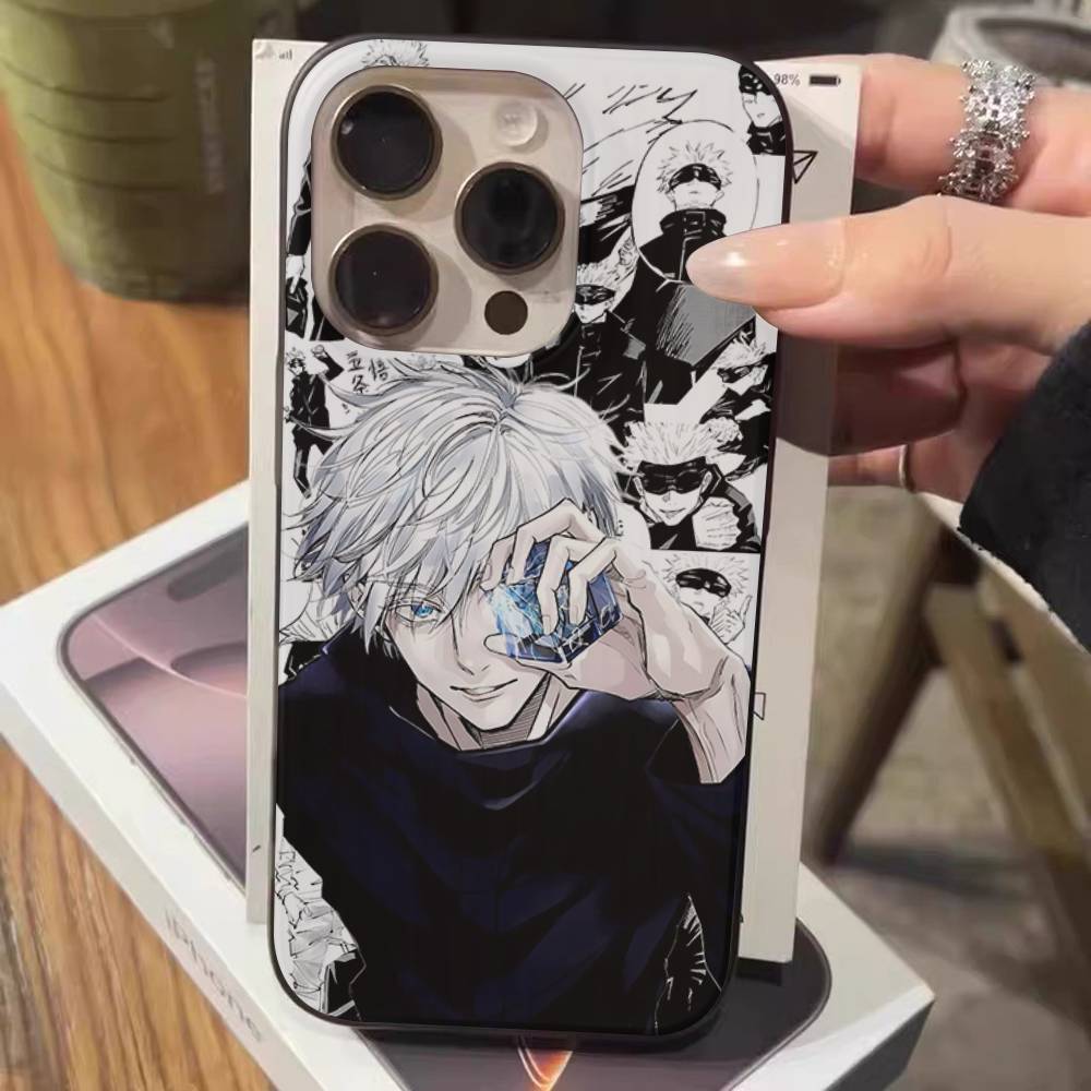 Jujutsu Kaisen Сатору Годжо Комиксы Роскошный Волновой Ударопрочный Чехол Для Телефона Для IPhone 17 Air 16 15 14 13 12 11 Pro Max Plus Pro