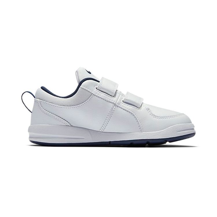 Nike Pico Velcro Удобные Нескользящие Амортизирующие Износостойкие Дышащие Низкие Повседневные Кроссовки Детские кроссовки Белый Черный 454500-101