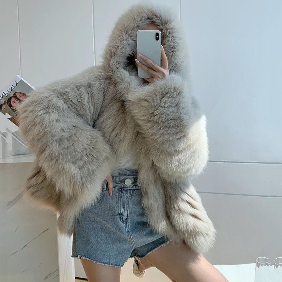 Women Fashion Winter False Fur Coat Korean Style Cotton Padded Clothes Thickened Coats