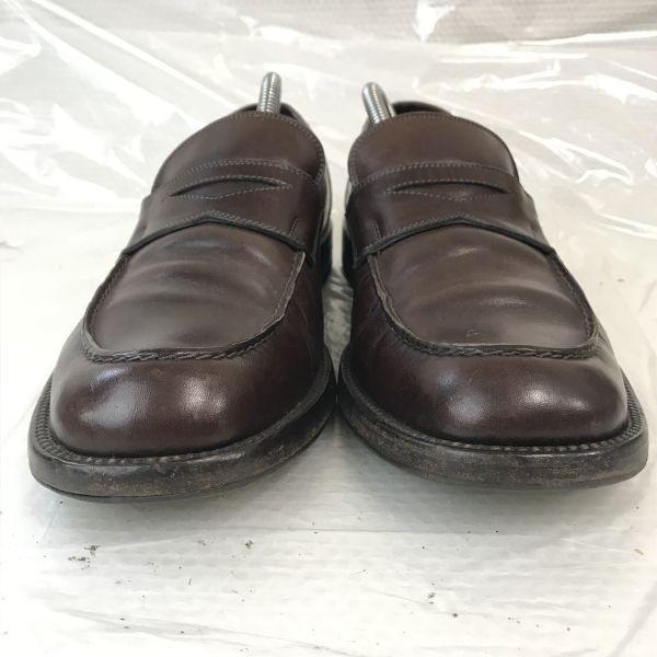 Fratelli Rossetti Кожаные лоферы Маккей с монетой 7.5 26 Коричневые деловые туфли(ИСПОЛЬЗОВАЛ)