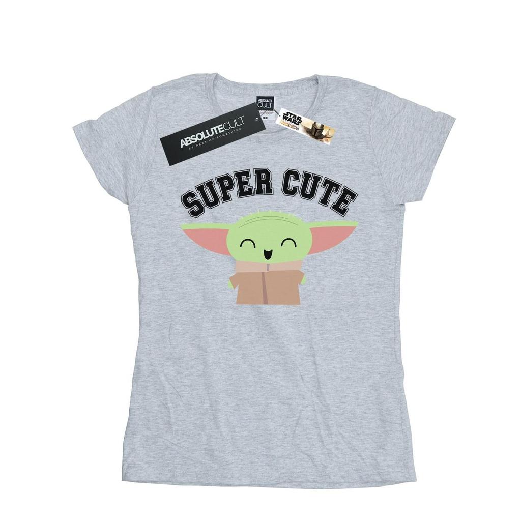 Star Wars Womens/Ladies The Mandalorian Super Cute Cotton T-Shirt