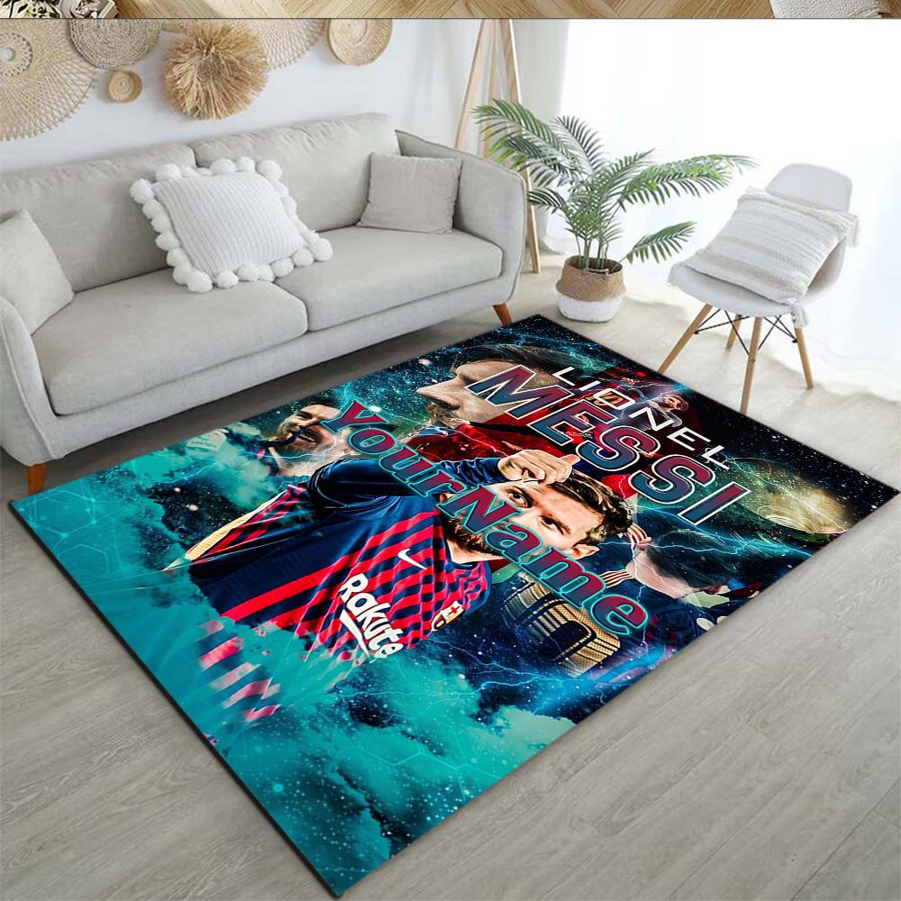 Fc Barcelona Customize Your Name Floor Rug Office Rug Suitable for Balcony Dormitory Study room Game Room Anti-slip Rug Office home decor