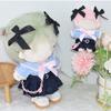 Blue Shirt Dress Suit 10cm 20cm Bowknot  Headwear Set Gift Miniature School Uniform  Stuffed Doll