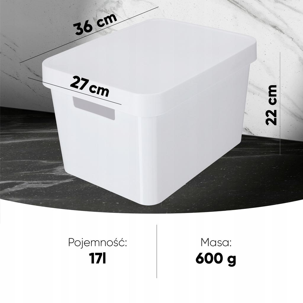 Curver Container Box With Lid 17 L White