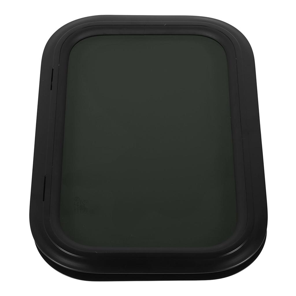 Окно для автодома, черное, с закругленными углами, из алюминиевого сплава, с защитой от УФ-излучения, прочное, фиксированное, для кемпера, каравана, для 48-53 мм