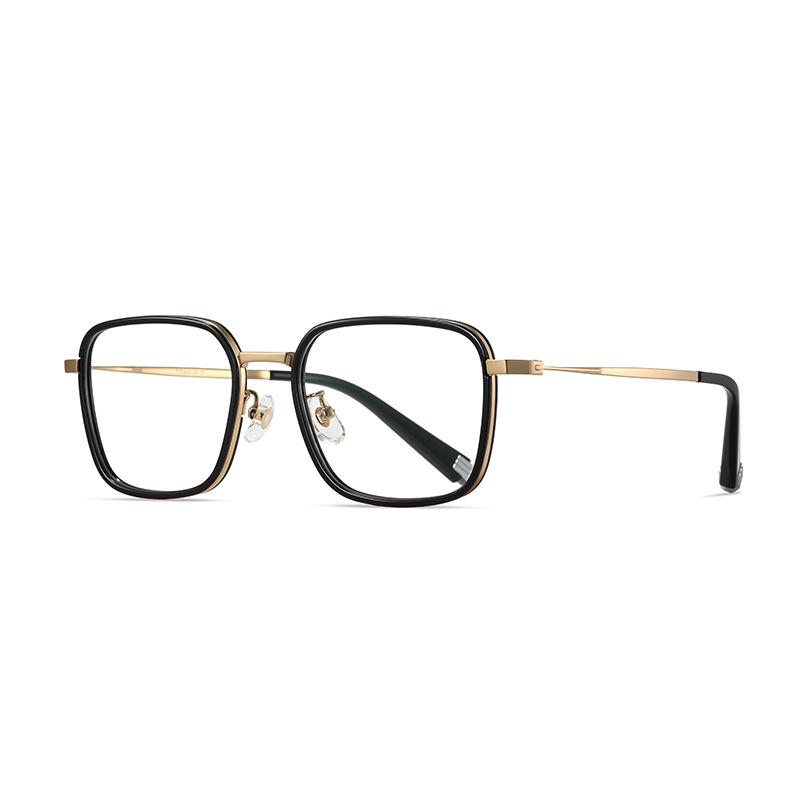 Full-frame, minimalist, pure titanium eyeglasses LF90Black-framed glasses, suitable for business and everyday wear, for both men and women, designed