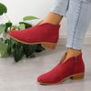 Women Platform Boots Spring and Autumn Comfortable Shallow Boots Pointed Toe Short Boots Fashion Hot Designer Shoes for Women