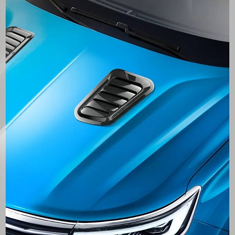 Универсальный автомобильный воздухозаборник из углеродного волокна, декоративный капот, ковш, крышка вентиляционного отверстия, наклейки, украшение, стиль