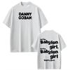 Графическая футболка Rapper Danny Ocean Tour 2026 Мужская Хип-хоп Мода Футболка Чистый Хлопок Короткий Рукав Повседневный Комфорт Уличная Одежда