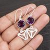 Wonderful African Amethyst Gemstone Jewelry, 925 Solid Sterling Silver Earrings, Balancing Silver Earrings Gift For Women